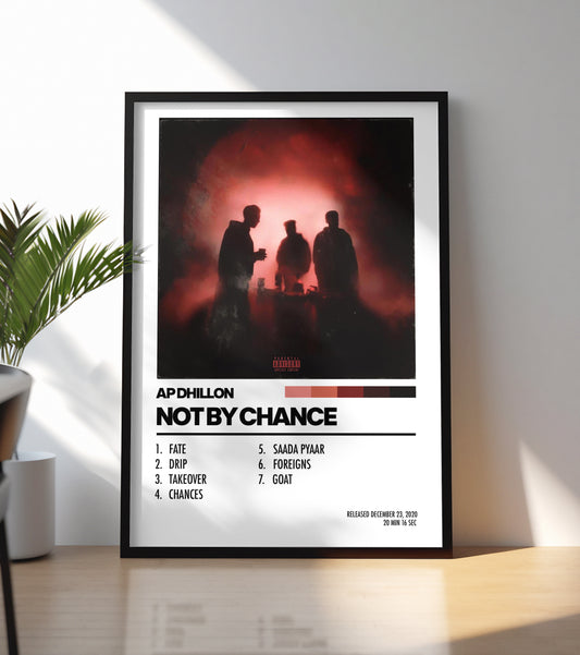 AP Dhillon - Not By Chance Poster